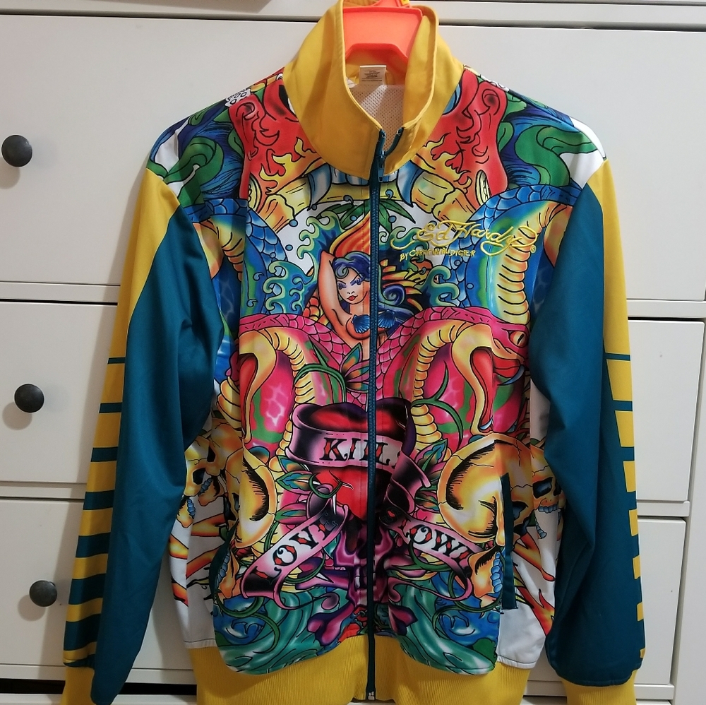 Ed Hardy tattoo fleece